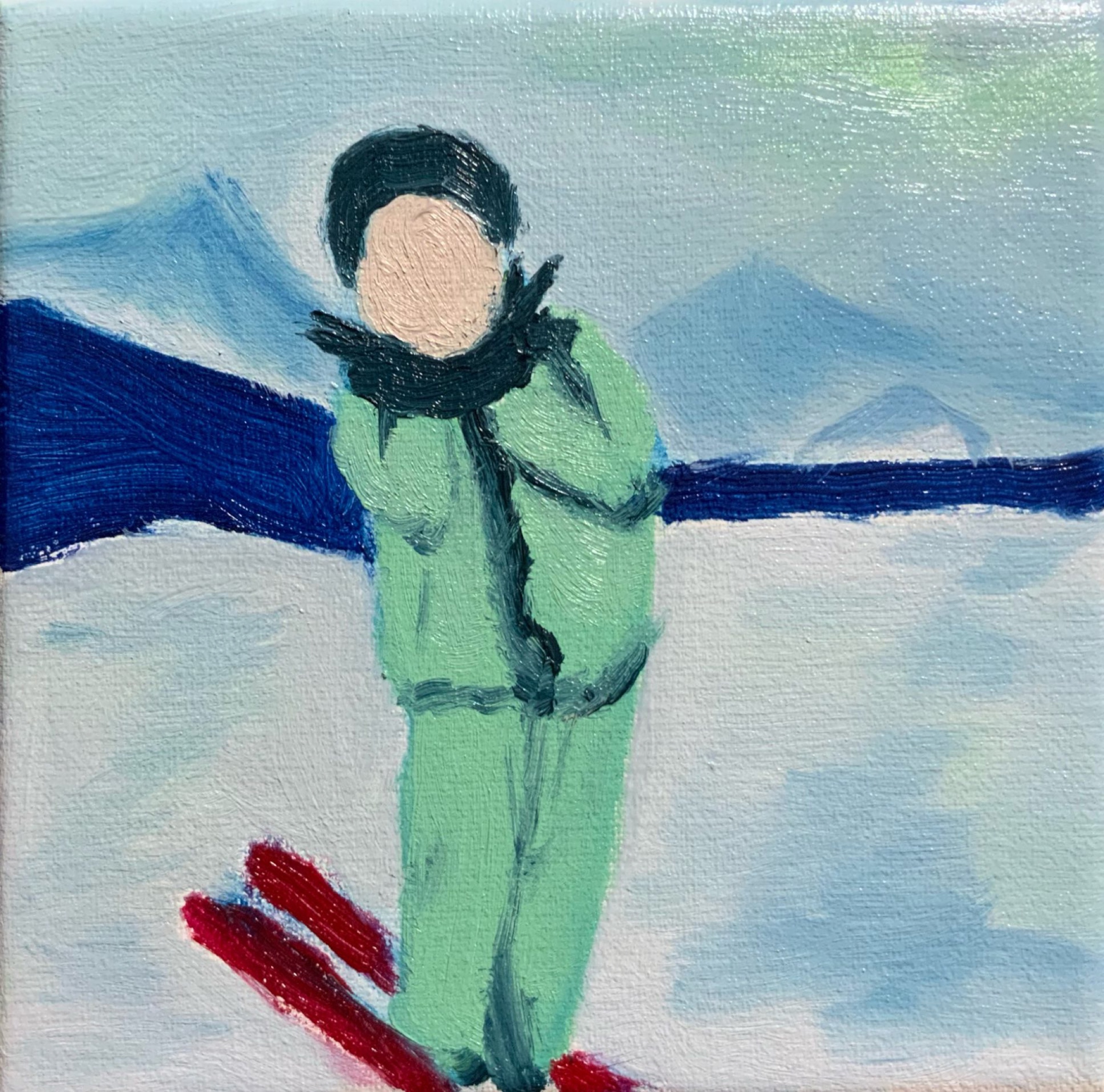 滑雪手办